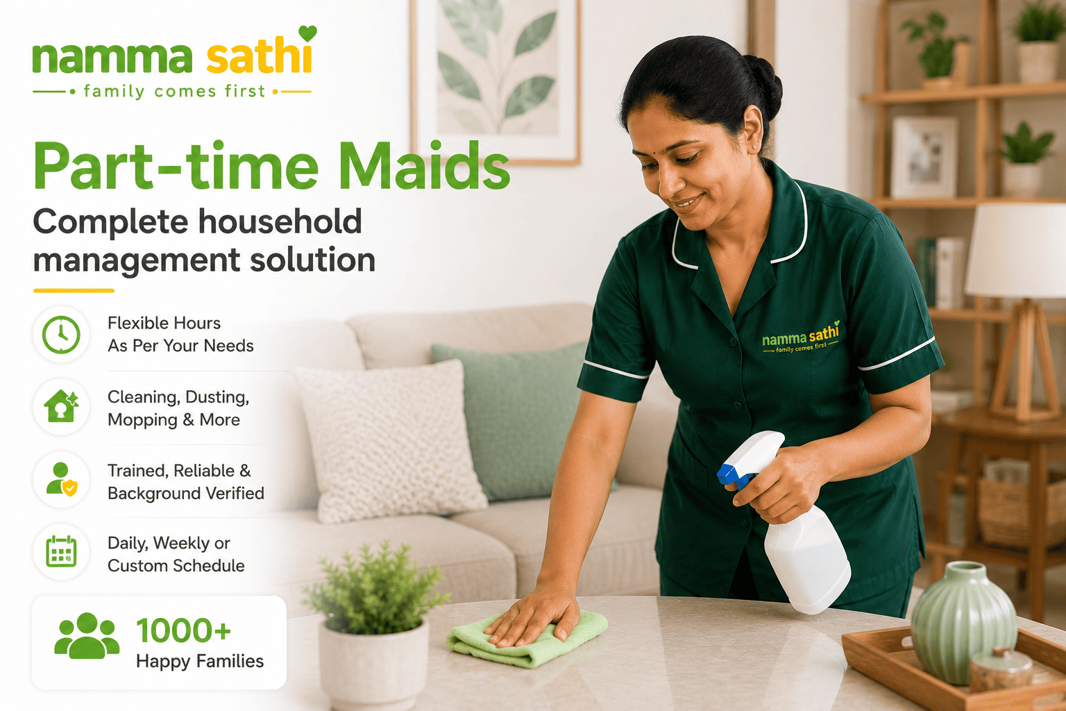 Part-time maid